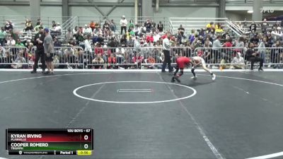 67 lbs Cons. Round 3 - Cooper Romero, Triumph vs Kyran Irving, Plainville