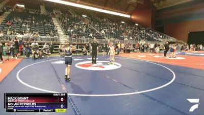 82 lbs Quarterfinal - Mack Grant, Douglas Wrestling Club vs Nolan Reynolds, Moorcroft Mat Masters Wrestling Club