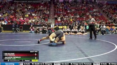 1A-195 lbs Semifinal - Jackson Dewald, Westwood, Sloan vs Ian Blowe, Akron-Westfield