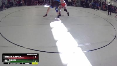 178 lbs Quarterfinal - Merrick Johnson, Beatrice High School Wrestling vs Sam Daeges, Nebraska