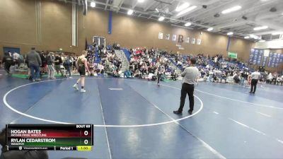 135 lbs 3rd Place Match - Rylan Cedarstrom, Wasatch vs Hogan Bates, Payson Pride Wrestling