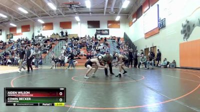 138 lbs Quarterfinal - Cowin Becker, Northmor vs Aiden Wilson, Washington (Massillon)