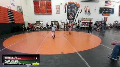 126-132 lbs Round 3 - Tyler Wenzel, Powell Wrestling Club vs Brody Allen, Glenrock Wrestling Club