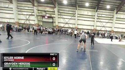 193 lbs Cons. Round 6 - Grayden Herzog, Green Canyon High School vs Kyler Horne, Box Elder