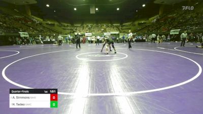 167 lbs Quarterfinal - Austin Simmons, Bakersfield vs Hayden Tadeo, Garces