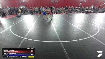 164 lbs Round 1 - Tiani Lemieux, X-Factor Elite Wrestling vs Kiley Georgel, Waupaca