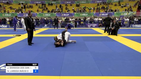 JHENIFER BARBOSA DOS SANTOS CANE vs NATASHA LARISSA INÁCIO DOS SANTO 2024 Brasileiro Jiu-Jitsu IBJJF