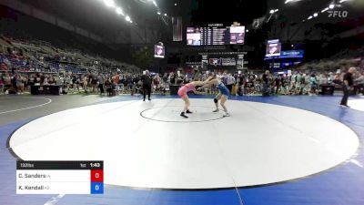 132 lbs Cons 32 #2 - Chloe Sanders, Iowa vs Karoline Kendall, Kansas