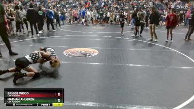 90 lbs Semifinal - Nathan Ahlgren, C2X Academy vs Briggs Wood, C2X Academy