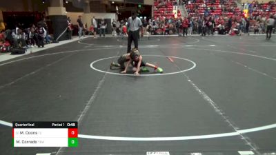 52 lbs Quarterfinal - Madden Coons, Team Central vs Max Corrado, The Best Wrestler