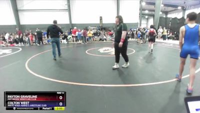 92 lbs Cons. Round 3 - Payton Graveline, Mat Demon Wrestling Club vs Colton West, White River Hornets Wrestling Club