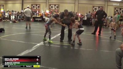 70 lbs Semis & 1st Wrestleback (8 Team) - Subhan Ahmad, Revival Blue vs Brylan Zerbe, SVRWC Silver