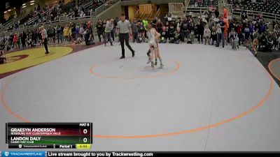 59 lbs Cons. Round 4 - Landon Daly, Canby Mat Club vs Graesyn Anderson, Roseburg Mat Club/Umpqua Valle