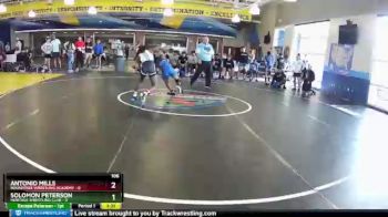 106 lbs Round 6 (8 Team) - Antonio Mills, Roundtree Wrestling Academy vs Solomon Peterson, Heritage Wrestling Club