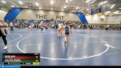 95 lbs Round 3 - Jocee King, Top Of Utah vs Evelynn Jensen, Champions Wrestling Club