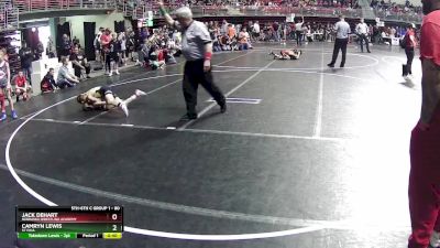 80 lbs Champ. Round 1 - Camryn Lewis, St Paul vs Jack DeHart, Nebraska Wrestling Academy