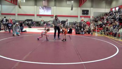 50 lbs Quarterfinal - Millie Kerth, Stronghold vs Ava Rybacki, Tiger Youth Wrestling