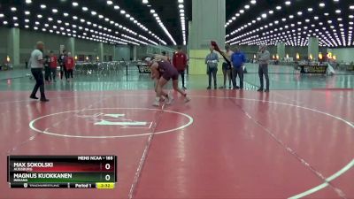 165 lbs 5th Place Match - Magnus Kuokkanen, Indiana vs Max Sokolski, Augsburg