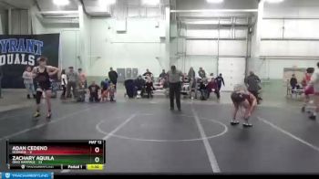 130 lbs Finals (2 Team) - Zachary Aquila, Ohio Rampage vs Adan Cedeno, Rednose