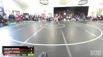 150 lbs Champ. Round 1 - Stephen Seymour, Hollister vs Leonardo Arcinas, St. Francis