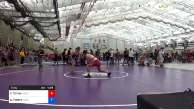 74 kg Consi Of 64 #2 - Kyle Simaz, Cornell University vs Dalton Peters, Nebraska