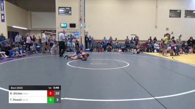 95 lbs Rr Rnd 1 - Reed Wicker, Warrior RTC K-8 vs Titan Powell, Third Monkey K-8