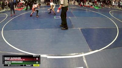 78 lbs Champ. Round 1 - Royce Hernandez, WESTLAKE vs Ricky Almaguer, Victory Wrestling-Central WA