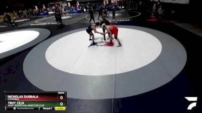 285 lbs Quarterfinal - Troy Ceja, Vasky BrosPitman Wrestling Club vs Nicholas Durbala, California