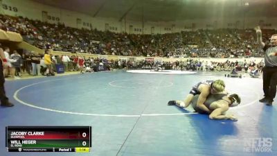 5A-138 lbs Quarterfinal - Will Heger, El Reno vs Jacoby Clarke, Glenpool