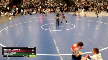 75 lbs Cons. Round 2 - Michael Lozano Iii, Holly vs Chase Laaker, Thayer Central