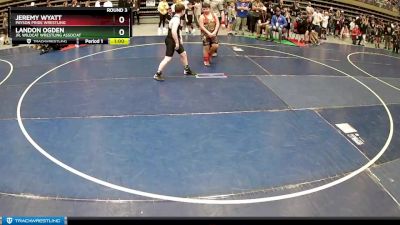 Round 3 - Jeremy Wyatt, Payson Pride Wrestling vs Landon Ogden, Jr. Wildcat Wrestling Associat