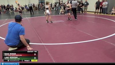 105 lbs Quarterfinal - Lane Simmons, Techfall Wrestling Club vs Isaac Boggs, Fort Payne Youth Wrestling