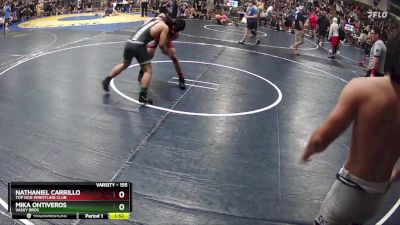 155 lbs Champ. Round 1 - Nathaniel Carrillo, Top Dog Wrestling Club vs Mika Ontiveros, Vasky Bros