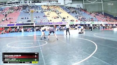 165 lbs Quarters & 1st Wb (16 Team) - Jimmy Lacey, Marian University (IN) vs Benjamin Dobler, Doane University