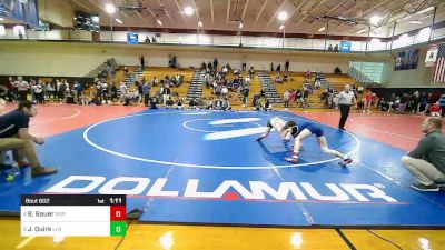 138 lbs Semifinal - Brandon Bauer, Seton Hall Prep vs Jason Quirk, Livingston