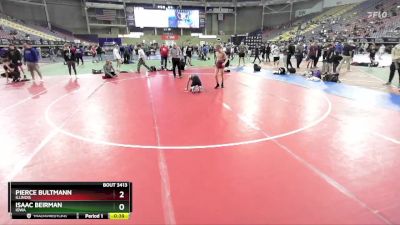 100 lbs Cons. Round 1 - Pierce Bultmann, Illinois vs Isaac Beirman, Iowa