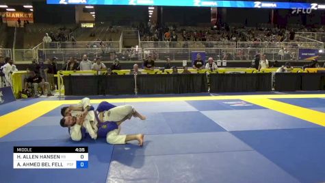 HAAKON ALLEN HANSEN vs ADAM AHMED BEL FELLAH 2024 Pan Jiu Jitsu IBJJF Championship