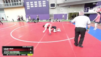 150 lbs Champ. Round 3 - Wyatt Nachreiner, Sarbacker Wrestling Academy vs Colby Gray, Missouri