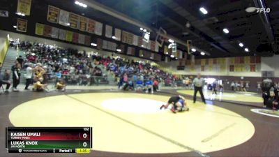 132 lbs Champ. Round 1 - Kaisen Umali, Torrey Pines vs Lukas Knox, JW North