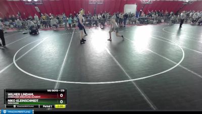 175 lbs Quarterfinal - Wilmer Lindahl, Sarbacker Wrestling Academy vs Niko Kleinschmidt, Wisconsin