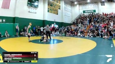 132 lbs Champ. Round 1 - Daniel Hernandez, South Torrance vs Bradley Espinoza, Brea Olinda