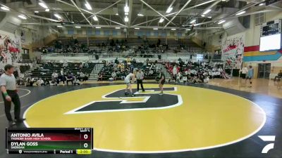 138 lbs 1st Place Match - Antonio Avila, Thunder Basin High School vs Dylan Goss, Sheridan