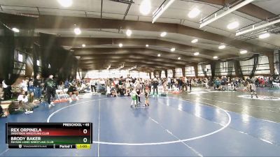 45 lbs Semifinal - Rex Orpinela, Shootbox Wrestling Club vs Brody Baker, Payson Lions Wrestling Club