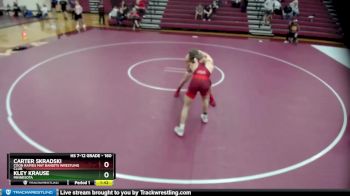 160 lbs 1st Place Match - Carter Skradski, Coon Rapids Mat Bandits Wrestling Club vs Kley Krause, Minnesota