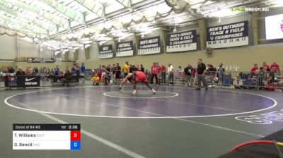 65 kg Consi Of 64 #2 - Tyshawn Williams, Southern Illinois vs George Benoit, Viking Wrestling Club