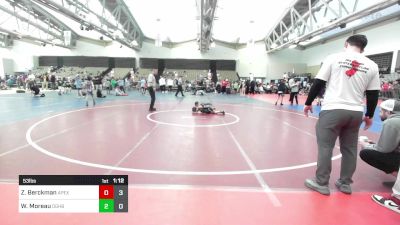 53 lbs Rr Rnd 3 - Zayden Berckman, Apex K-6 Club vs Willy Moreau, Doughboys