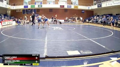 109 lbs Semifinal - Cassy Lopez, Presbyterian vs Dianna Holmes, King University