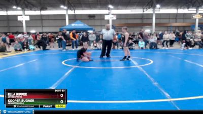 105 lbs Semifinal - Kooper Bugner, Lewiston Girls vs Ella Rippee, 208 Senators