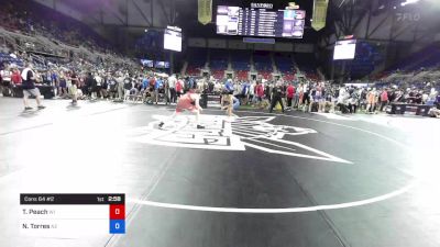 132 lbs Cons 64 #2 - Tyson Peach, Wisconsin vs Noah Torres, Arizona