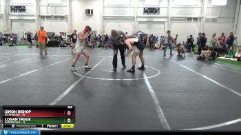 160 lbs Round 2 (10 Team) - Logan Tague, Barnesville vs Simon Bishop, 84 Athletes